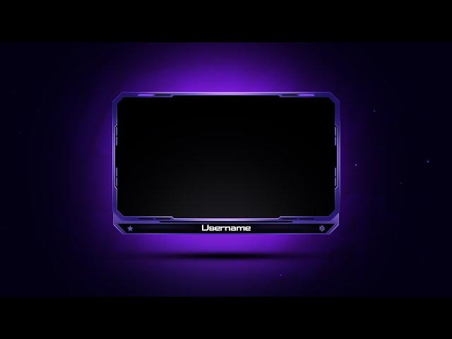 Modern Webcam Overlay Template || Stream Overlay Template 2023