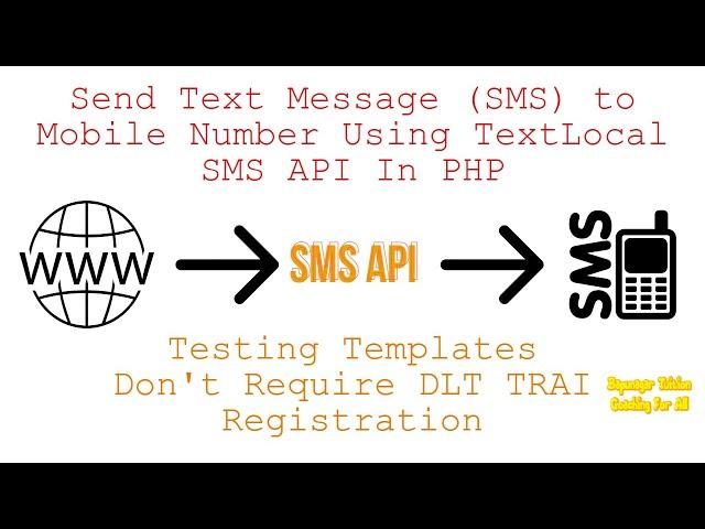 Sending SMS from PHP Website - TextLocal API - Testing templates don't require DLT TRAI registration