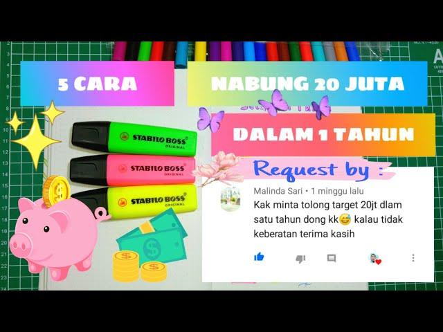 Tips Menabung 20 Juta dalam 1 Tahun