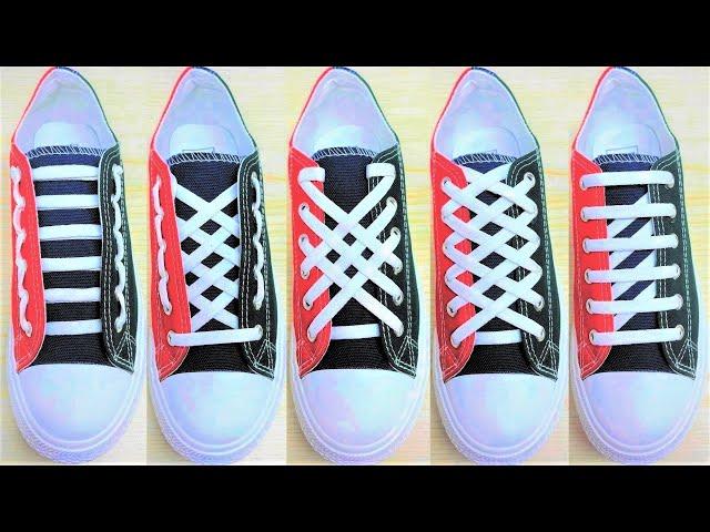 5 Ways to tie your shoelaces, How to tie shoelaces, Shoes lace styles, #shoelace #shorts #viral