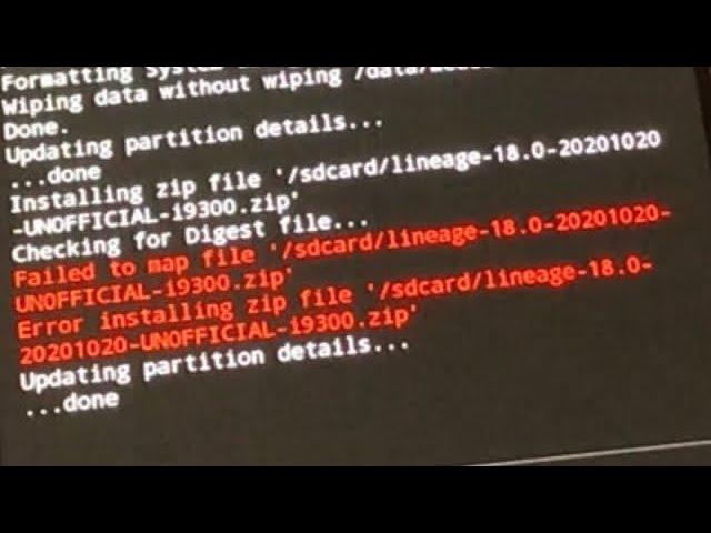 Twrp error Failed to Map File - Error installing Rom - How to fix - its not your fault 