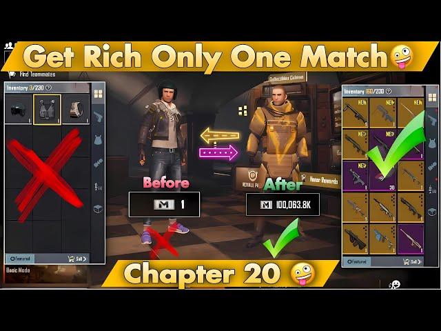 How To Get Rich In 1 Day Only Metro Royale Chapter 20  | PUBG МЕТRО ROYALE CHAPTER 2O