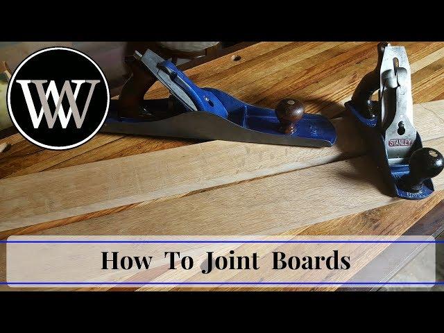 How To Joint a Board Without a Jointer | Hand Tool Woodworking Skill