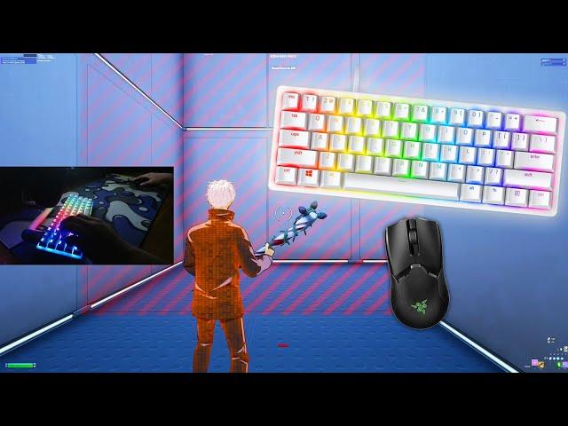 [1 HOUR] ASMR Keyboard Sounds  ASMR  Fortnite Gameplay 144FPS