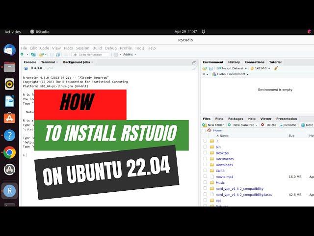 How to Install R Studio on Ubuntu 22.04 LTS