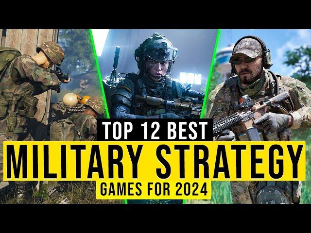 Top 12 Best MILITARY STRATEGY Games To Play In 2024 For PC