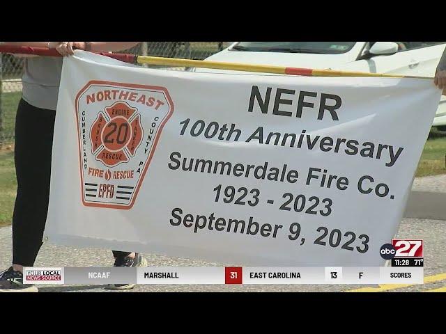 100th anniversary parade for Summerdale Fire Company