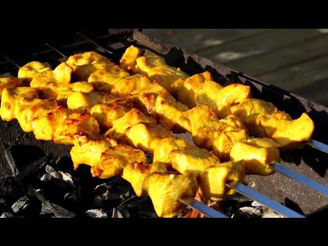 Persian Chicken kabob - Joojeh Kabab (with mayonnaise marinade)