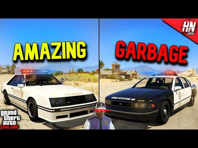 RANKING Every POLICE CAR In GTA Online!