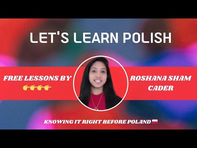 Let's Learn Polish - 16| අපි පෝලන්ත භාෂාව ඉගෙන ගනිමු |Family | #poland #polishlesson #learnpolish