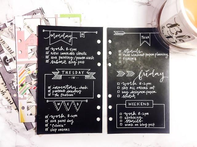 PWM Bullet Journal Blackout Paper Planning