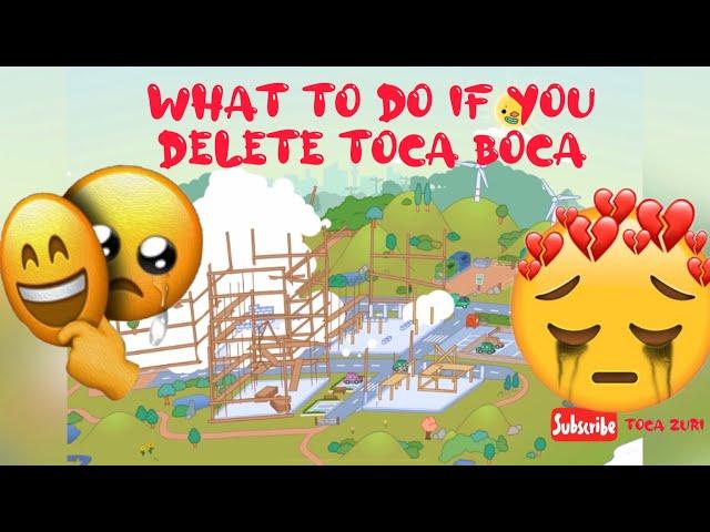 How to restore everything  if you delete TOCA BOCA  ll iPhone&iPad ONLY ll toca life world