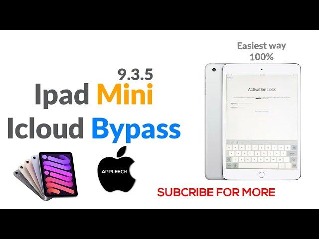 iCloud bypass iOS iPad mini 9.3.5 easy way to bypass 100% Working