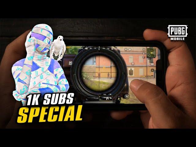 1K SPECIAL HANDCAM | 2 FINGER/THUMB TUTORIAL FOR PUBG MOBILE | PUBG MOBILE GUIDE