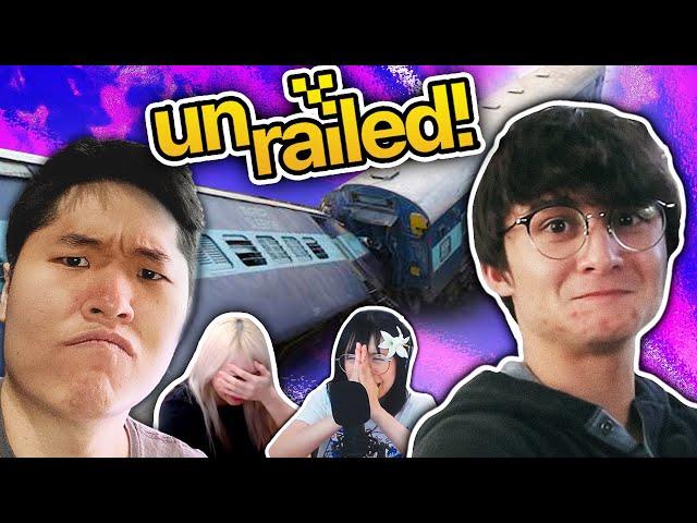 CRASHING TRAINS with Michael Reeves, LilyPichu, and Yvonnie (Unrailed!)