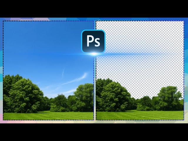 Remove image background in photoshop 2025