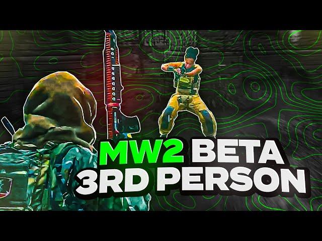 Modern Warfare 2 in 3RD PERSON (MW2 Beta Gameplay)