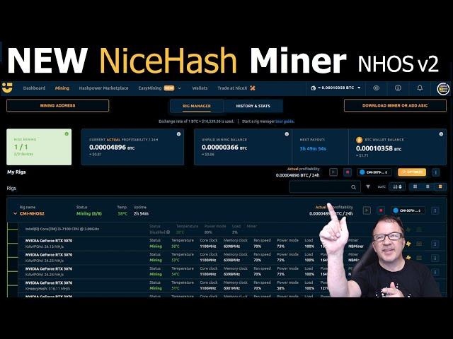 NEW !!! Nicehash Miner NHOS v2  STAND ALONE MINER | HiveOS Alternative? KASPA, FLUX, ERG, ETC, ETH