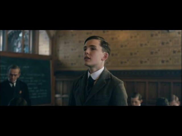 Tolkien  (film 2019)  reciting Chaucer by heart   pronunciation ie