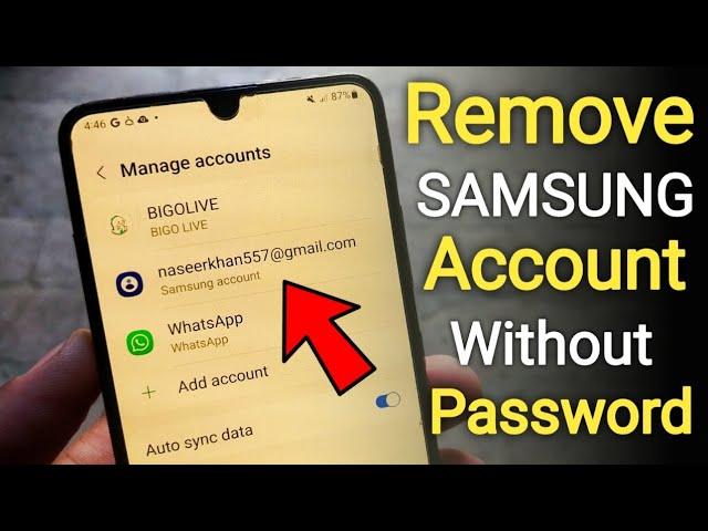 How to Remove Samsung Account without Password | 2024