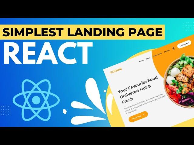 Landing Page Tutorial React Js | How To Build A Simple Landing Page In React?