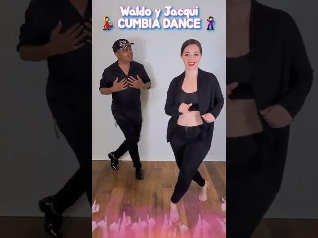 Easy Cumbia Dance Front Cross Step | How To Cumbia Dance | Cumbia Dance Online | Waldo y Jacqui