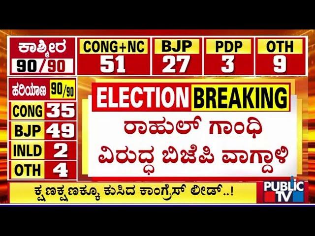 Jammu Kashmir, Haryana Election Result 2024 | ರಾಹುಲ್ ಗಾಂಧಿ ವಿರುದ್ಧ ಬಿಜೆಪಿ ವಾಗ್ದಾಳಿ | PubliC TV