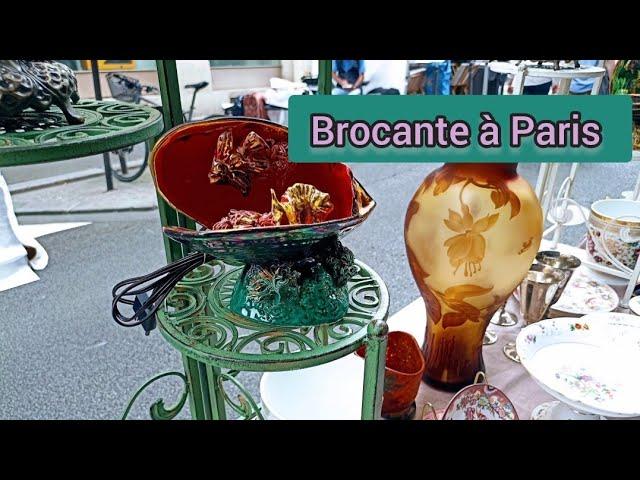 Paris France FLEA MARKET Rescue🪑 BROCANTE à Paris ANTIQUITÉSMarché aux Puces | Street sale|4KHDR