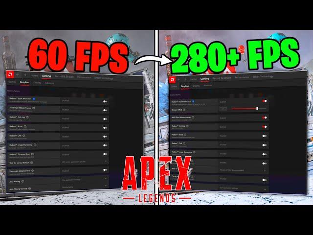 Best AMD RADEON Settings for Apex Legends! (MAX FPS & Visuals)