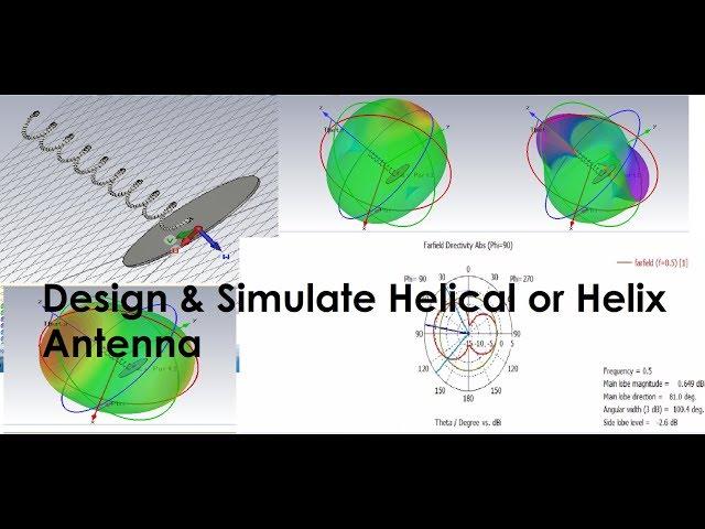 How to Design & Simulate Helical or helix Antenna using CST STUDIO SUITE