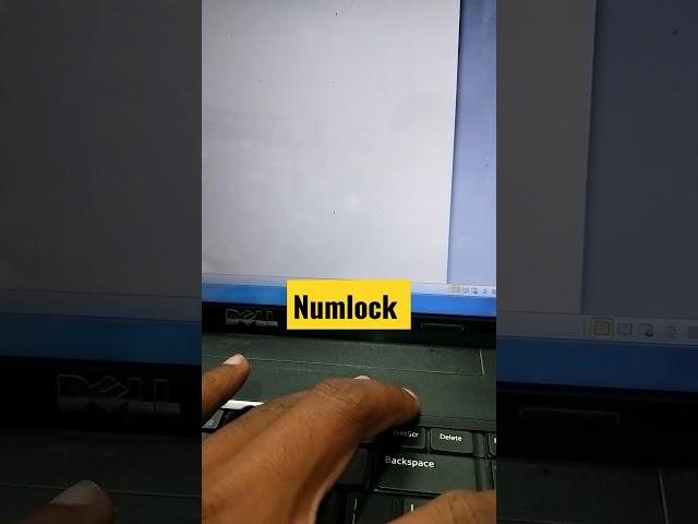 How to On / Off NumLock Keys On Keyboard | NumLock Keys Enable on Laptop Keyboard#Short