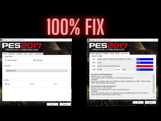 PES 2017 VRAM PROBLEM[FIX] || [100% WORKING]