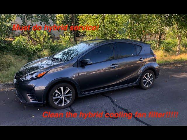 2012-2019 Toyota Prius C Hybrid Fan Filter Cleaning & Inspection