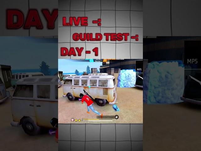 Live guild test day - 1 #short #freefire #viralshort