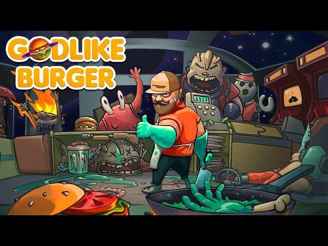 FIRST LOOK - Space Restaruant Tycoon Simulator - Making the BEST Burgers in Godlike Burger