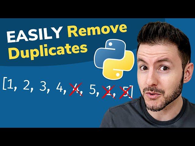 Remove Duplicates from a List in Python | Two Methods to Remove Duplicate Elements from Python List