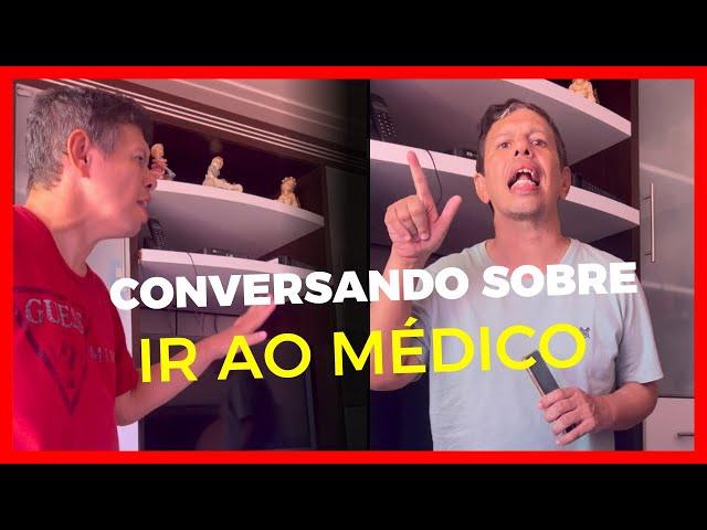 Conversando com eles sobre ir ao médico