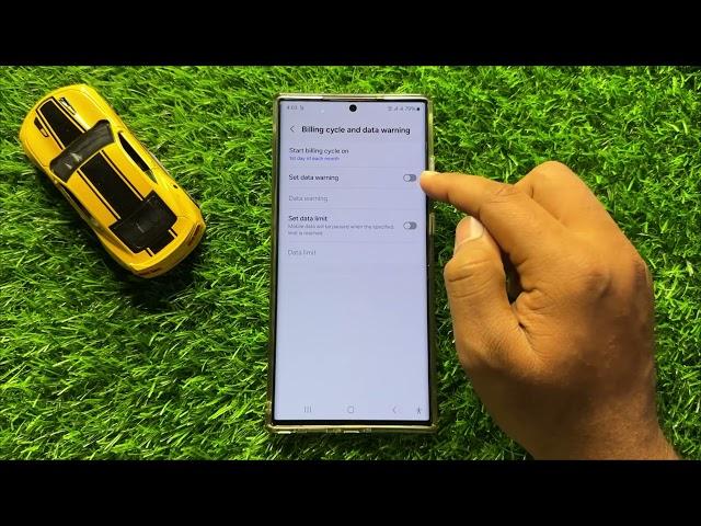 How to Turn On/Off Data Usage Warning Samsung Galaxy S24 Ultra