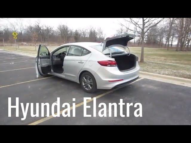 2018 Hyundai Elantra SE // review, walk around, and test drive // 100 rental cars