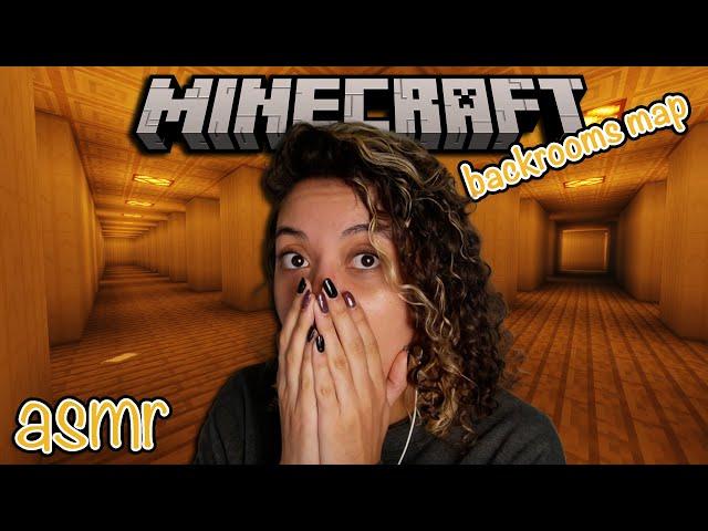 ASMR Minecraft | Backrooms Horror Adventure (sensitive whispers, background asmr)