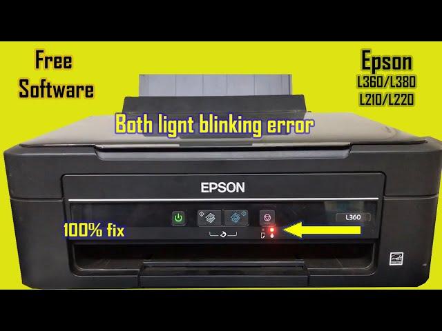 Epson L360 red light blinking solution