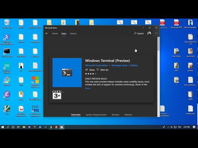 How to install the new WINDOWS TERMINAL تثبيت طرفية الويندوز الجديدة