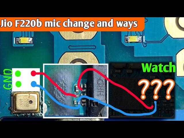 Jio f220b mic problem//jio f220b mic ways// jio f220b microphone replacement best trick watch this 