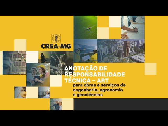 Anotação de Responsabilidade Técnica (ART) - CREA-MG