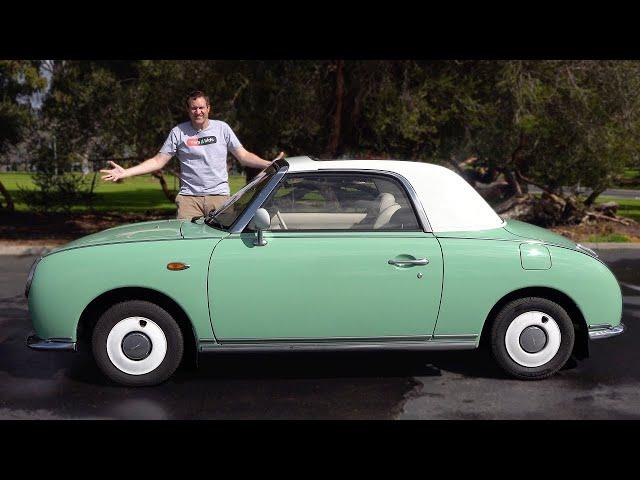 Nissan Figaro это сумасшедший японский маленький ретро кабриолет