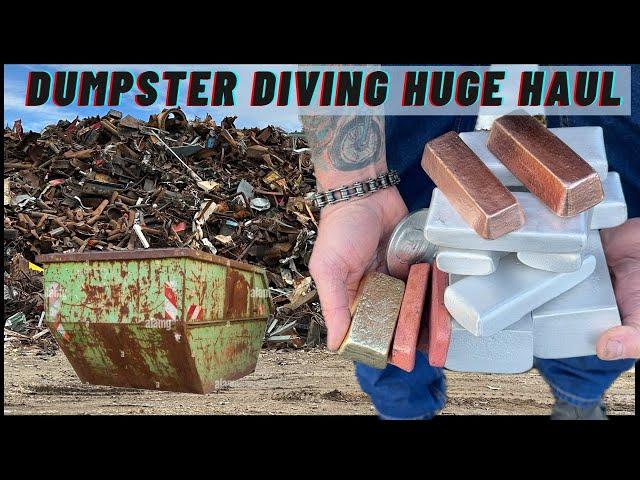 Huge Haul Dumpster Diving - FREE METAL - ASMR Metal Melting- Trash To Treasure- BigStackD Casting