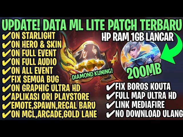 Data ML Lite Full Event 200Mb Terbaru Patch Zhuxin | ML Lite | Cara Mengatasi Lag & Patah Patah