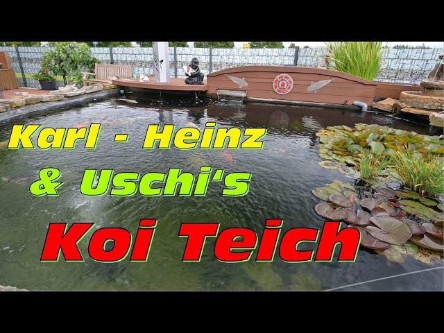 Der über 20 Jahre alte Koi Teich von Uschi und Karl - Heinz!