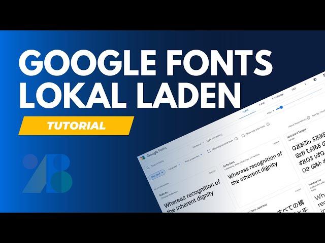 WordPress Google Fonts lokal einbinden in wenigen Minuten - DSGVO / Ladezeiten - Plugin Tutorial