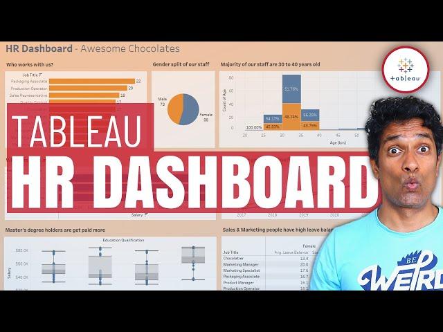 Create a HR Dashboard with Tableau - Full Tutorial